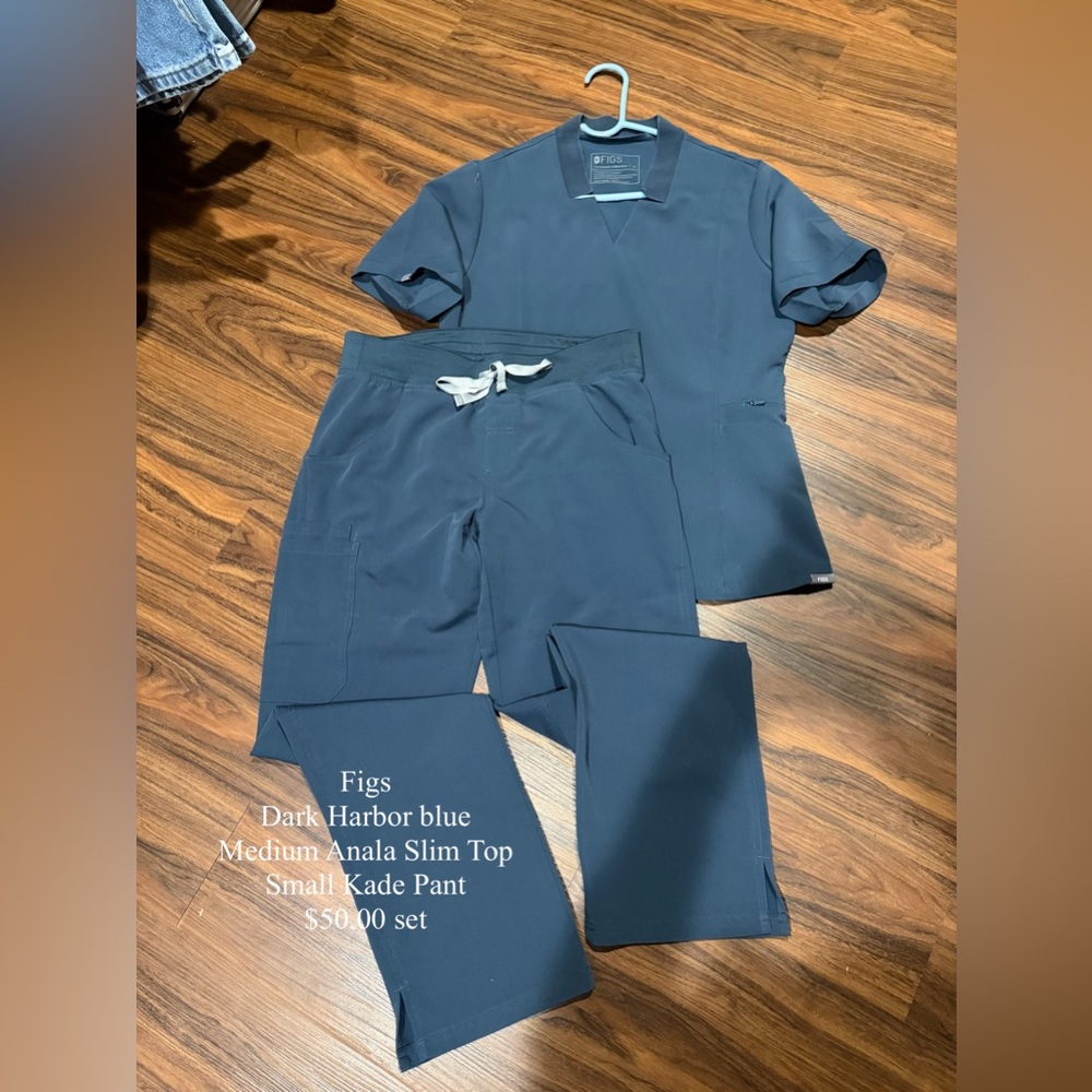 Figs Dark Harbor Blue Scrub Set